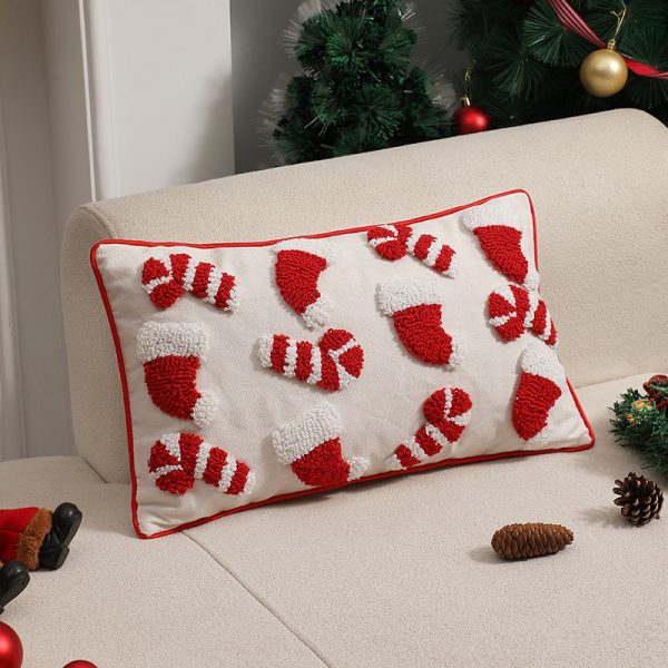 Tufted Christmas Cushion Cover – Modern Minimalist