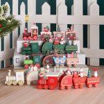 Wooden Christmas Train Ornament