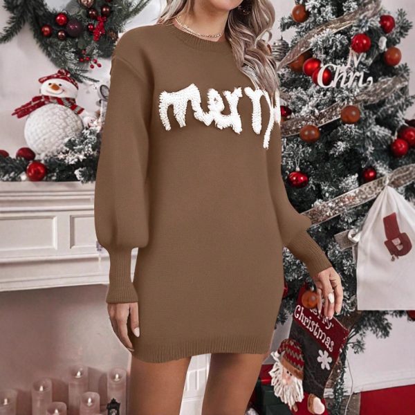 Christmas Knit Sweater Dress