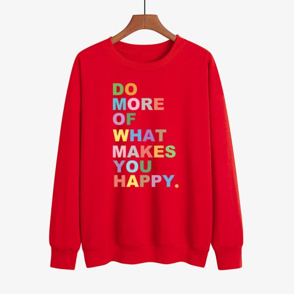 Colourful Slogan Print Sweater
