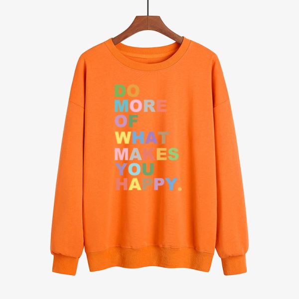 Colourful Slogan Print Sweater