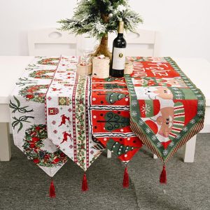 Knitted Christmas Table Runner – 180 x 35 cm