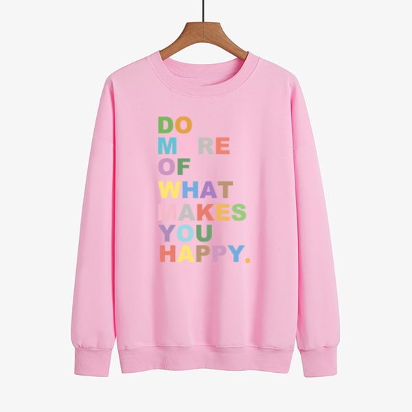 Colourful Slogan Print Sweater