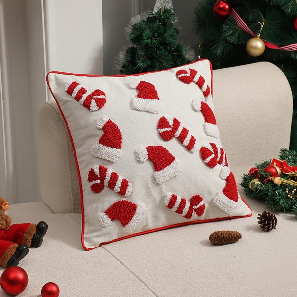 Tufted Christmas Cushion Cover – Modern Minimalist
