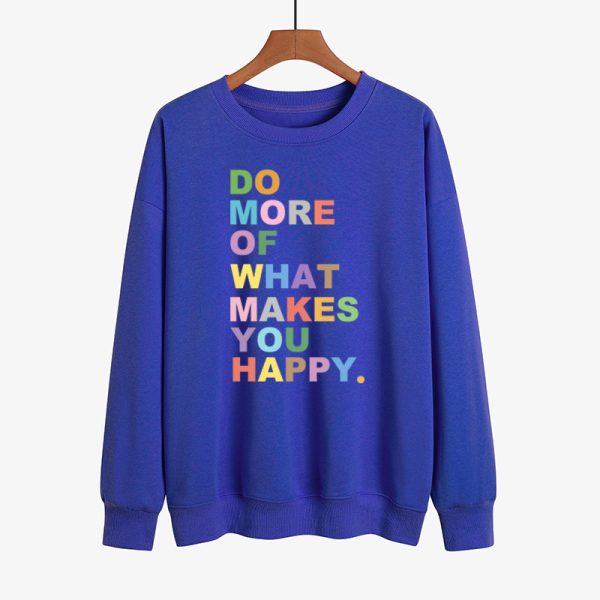 Colourful Slogan Print Sweater