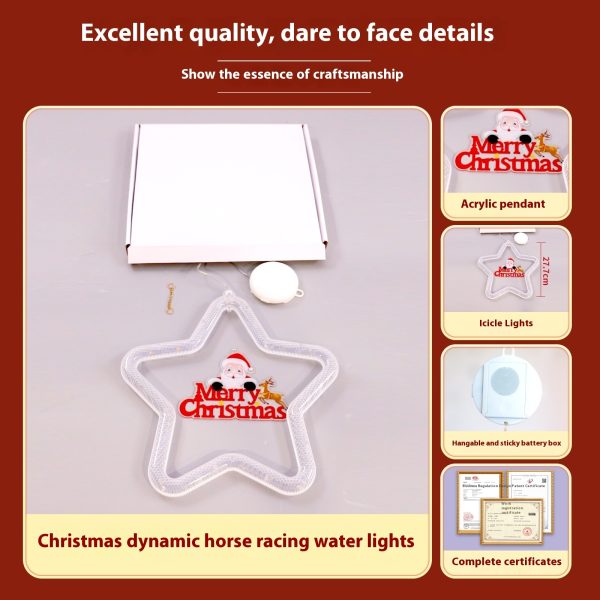 LED Christmas Window Light – Star Marquee Decoration
