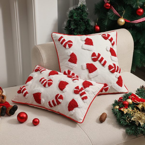 Tufted Christmas Cushion Cover – Modern Minimalist