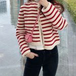 Striped Knit Cardigan