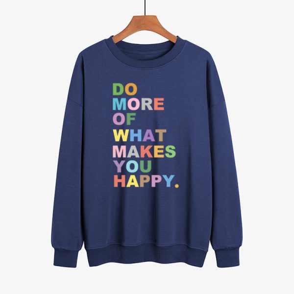 Colourful Slogan Print Sweater