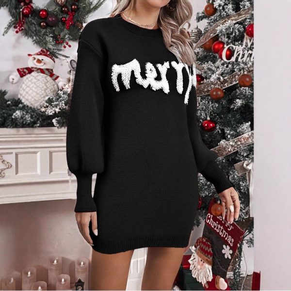 Christmas Knit Sweater Dress