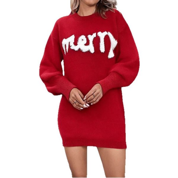 Christmas Knit Sweater Dress