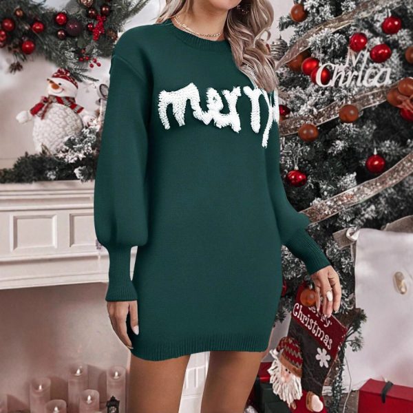 Christmas Knit Sweater Dress
