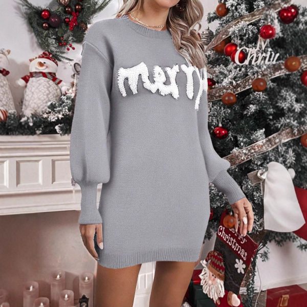 Christmas Knit Sweater Dress