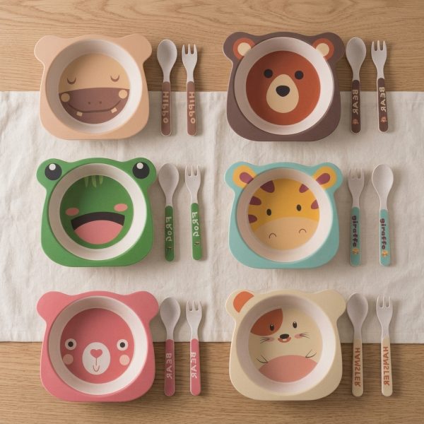 Bamboo fiber tableware
