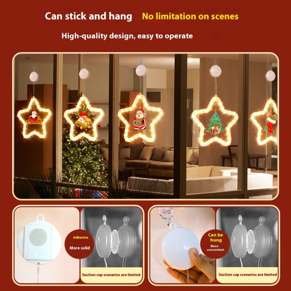 LED Christmas Window Light – Star Marquee Decoration