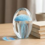 Crystal Glass Marine Jellyfish Ornament