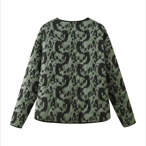 Animal Print Padded Jacket