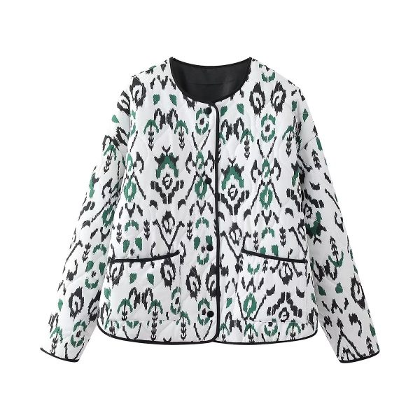 Animal Print Padded Jacket
