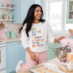 Colourful Slogan Print Sweater