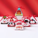 Christmas Triangle Candy Boxes – Santa & Snowman Treat Boxes