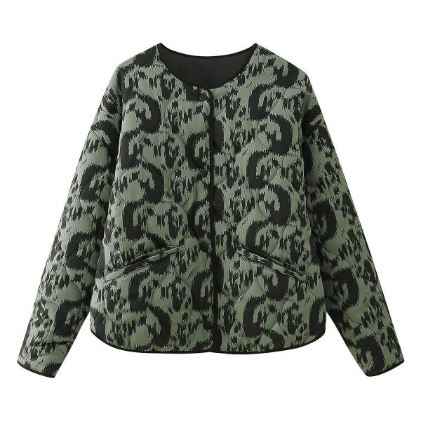 Animal Print Padded Jacket