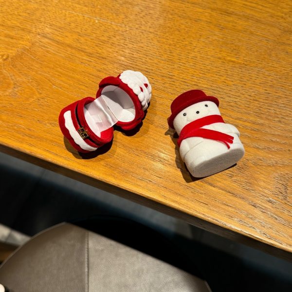 Christmas Ring Box – Santa & Snowman Jewellery Box