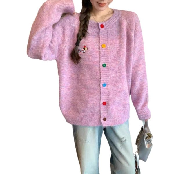 Embroidered Knit Cardigan