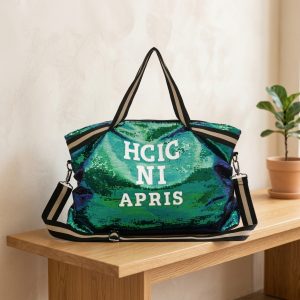 Sequined Bag Yoga Bag Shoulder Leisure Messenger Letter Gym Bag