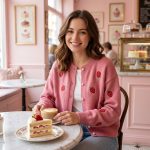 Strawberry pink cardigan