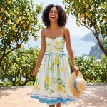 Women’s Clothing Lemon Printing Dress