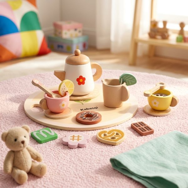 Wooden Afternoon Tea Set