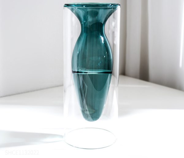 Coloured Glass Vase – European Style