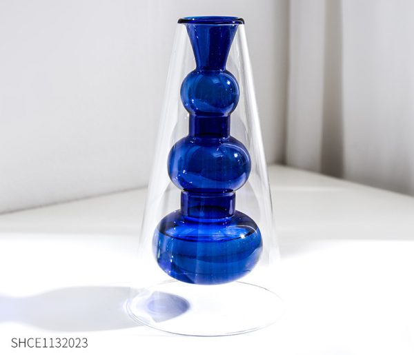 Coloured Glass Vase – European Style