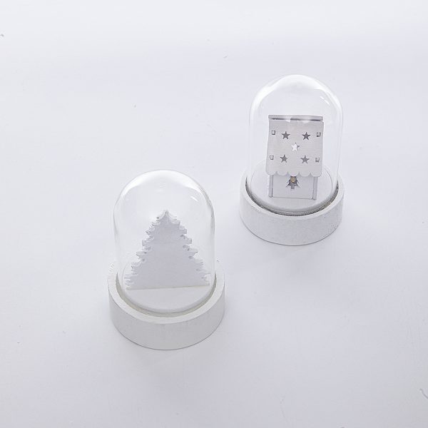 Light-Up Wooden Christmas House Ornament