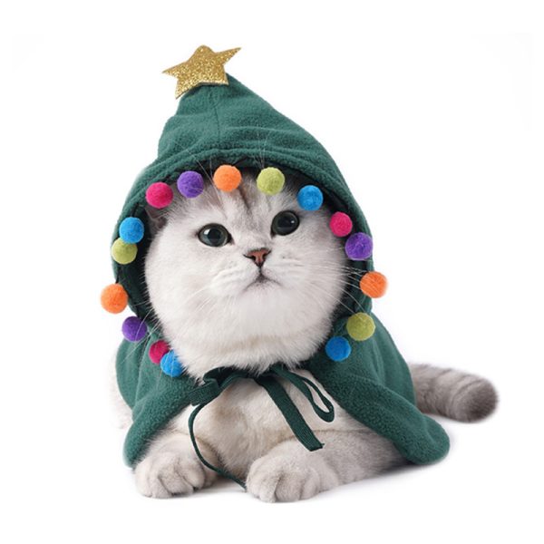 Christmas Pet Costume Accessories – Cape, Hat & Scarf