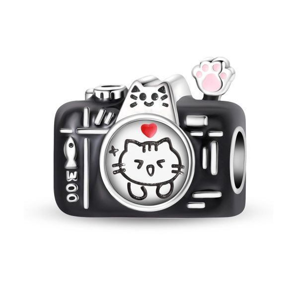 Travel Charm Bead – Suitcase, Plane & Camera Pendant