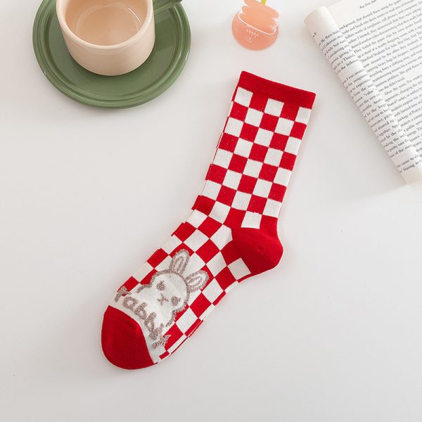 Christmas Socks for Women – Cotton Rabbit & Check Designs