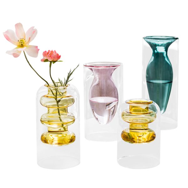 Coloured Glass Vase – European Style