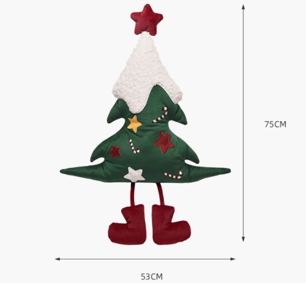 Christmas Tree Cushion – Shaped Plush Pillow