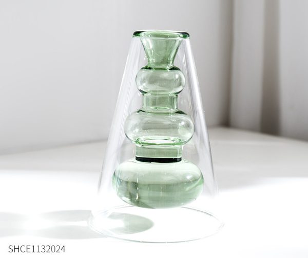 Coloured Glass Vase – European Style