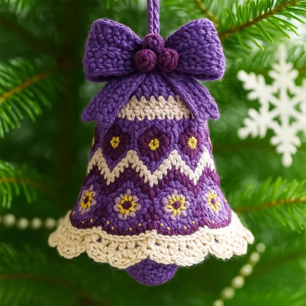 Acrylic Christmas Bell Ornament – 8 cm