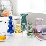 Coloured Glass Vase – European Style