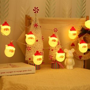 Christmas LED Fairy Lights – Santa & Snowman String Lights