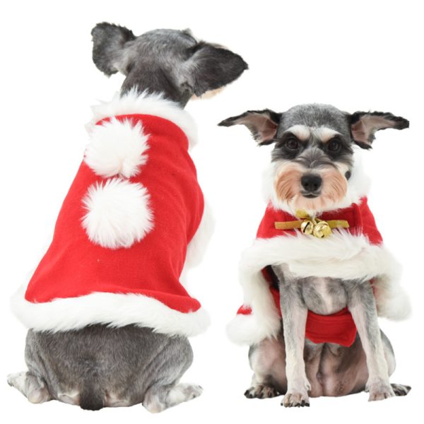 Christmas Pet Costume Accessories – Cape, Hat & Scarf