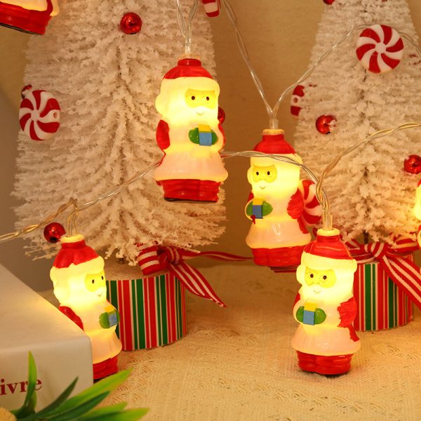 Christmas LED Fairy Lights – Santa & Snowman String Lights