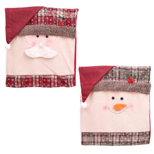 Christmas Chair Covers – Santa, Snowman & Santa Hat