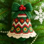 Acrylic Christmas Bell Ornament – 8 cm