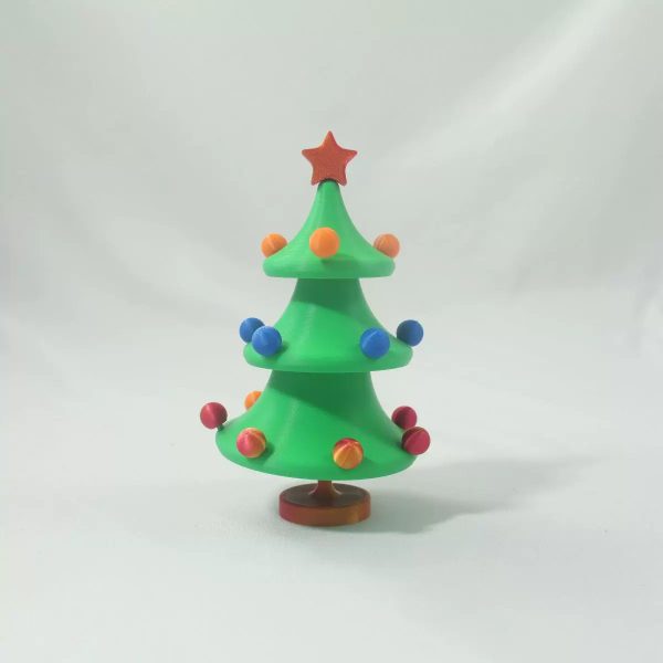 3D Printed Dancing Christmas Tree Fidget Toy