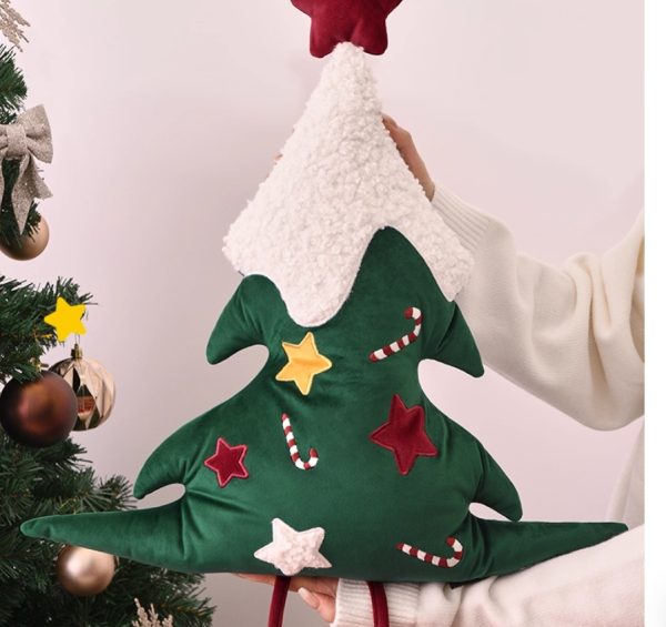 Christmas Tree Cushion – Shaped Plush Pillow