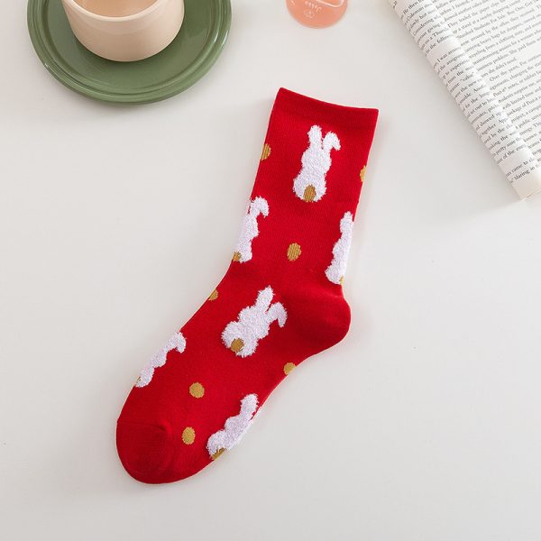 Christmas Socks for Women – Cotton Rabbit & Check Designs